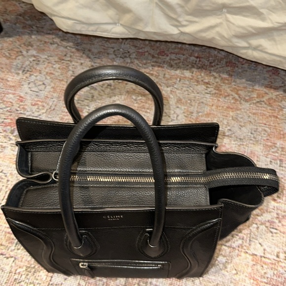 Celine Micro Luggage Handbag - Black - Picture 17 of 17